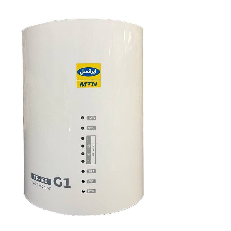 مودم 4G/TD-LTE ایرانسل مدل TF-i60 G1 به همراه دو سیم کارت و 100 گیگ 3 ماهه
