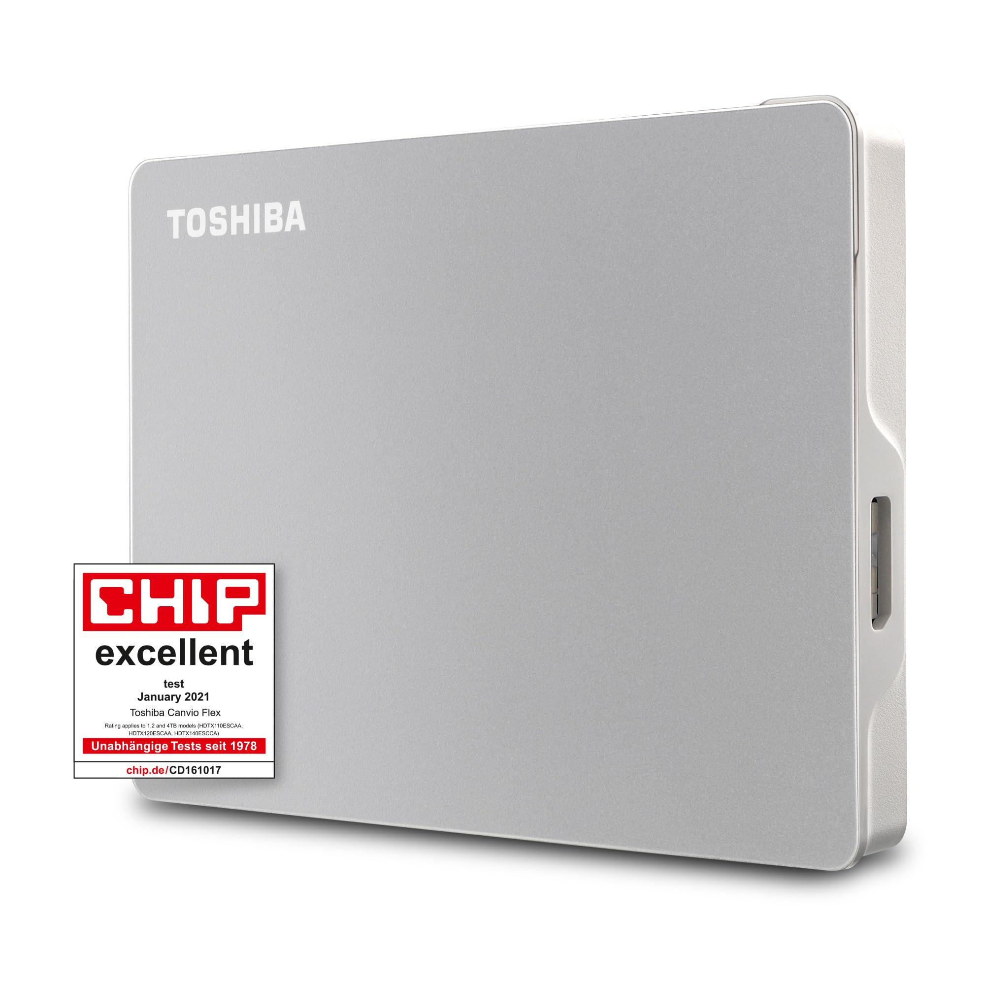 هارد اکسترنال توشیبا مدل Canvio Flex ظرفیت دو ترابایت دارای رابط USB Type-A 3.0