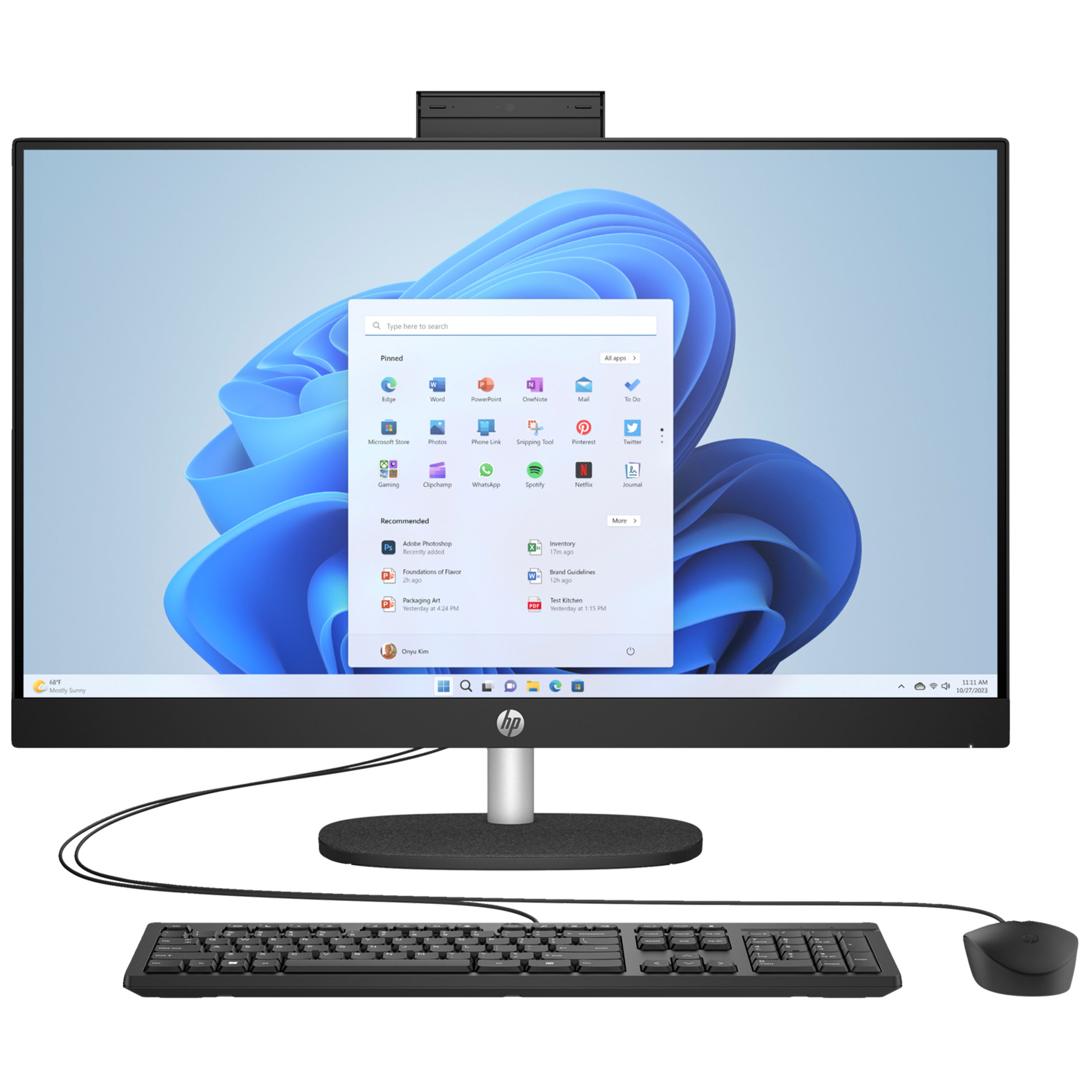 کامپیوتر همه کاره 23.8 اینچ اچ‌ پی مدل ProOne 240 G10-i5 1335U 16GB 1SSD IrisXe