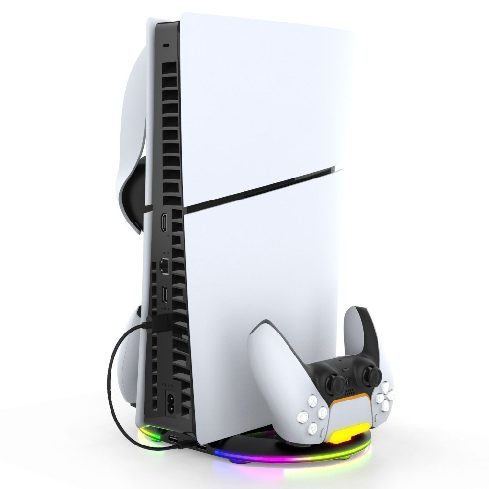 پایه شارژ و استند RGB پلی استیشن 5 اسلیم آی پگا مدل PG-P5S045