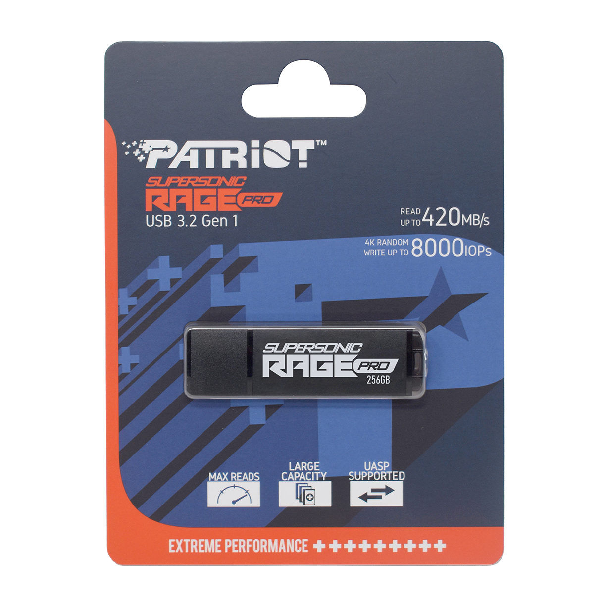 فلش مموری پتریوت مدل RAGE PRO ظرفیت 256 گیگابایت