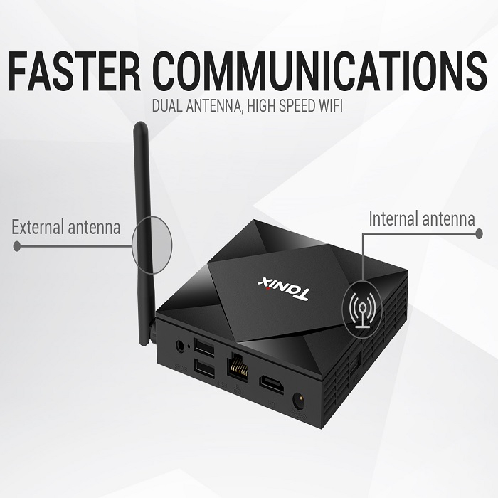 اندروید باکس تانیکس مدل 4/64- TX6S به همراه کیبورد هوشمند تاچ پد