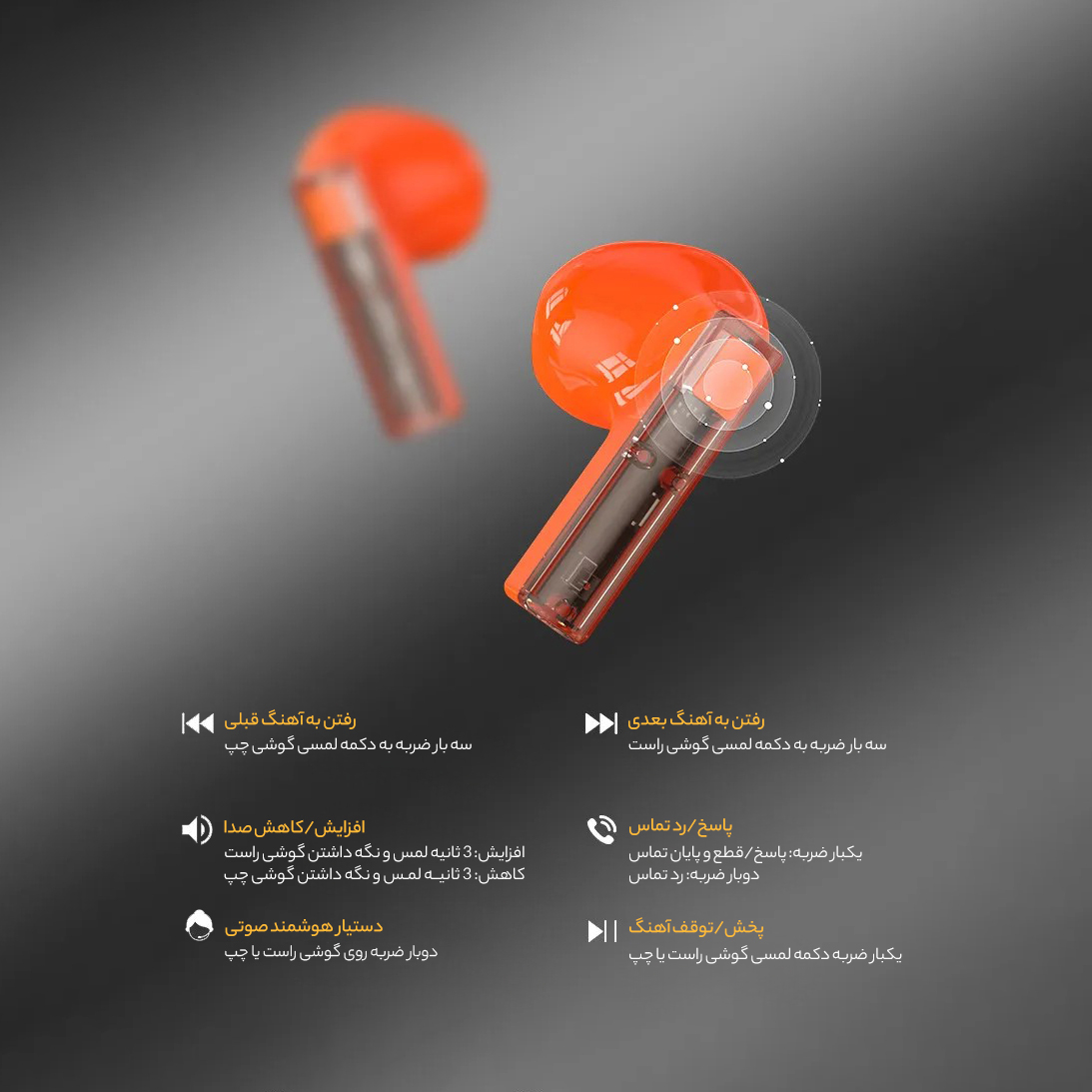 هدفون بلوتوثی مدل HW͏80