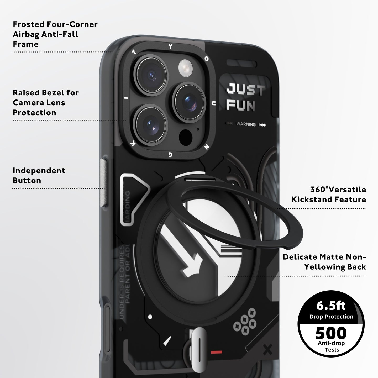 کاور یانگ کیت مدل Cyberpunk 360° مناسب برای گوشی موبایل اپل iphone 16 PRO MAX