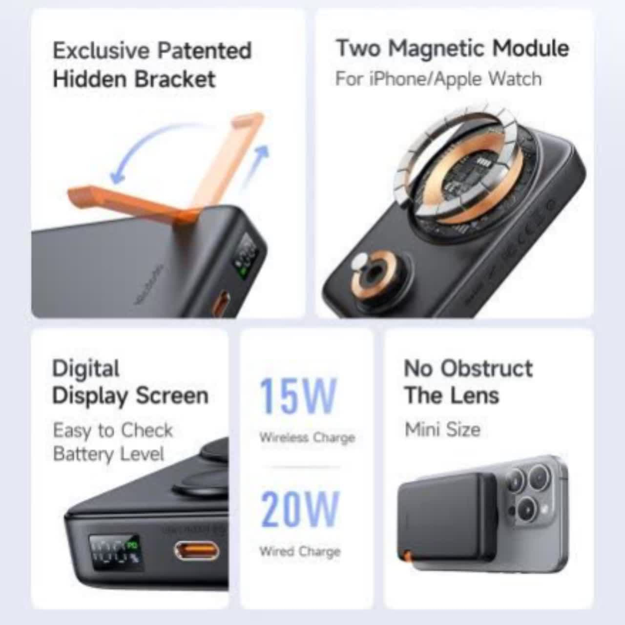 پاوربانک مک دودو مدل mc-1461 ظرفیت 10000 میلی آمپر ساعت