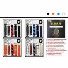 ساعت هوشمند مدل ULTRA 10 دارای قابلیت های کنترل موسیقی، کنترل سطح اکسیژن خون، مکالمه از طریق بلوتوث، پشتیبانی از زبان فارسی، قابلیت تغییر طرح ساعت یا تم ، بند فلزی