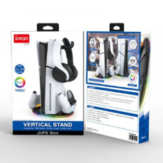 پایه شارژ و استند RGB پلی استیشن 5 اسلیم آی پگا مدل PG-P5S045