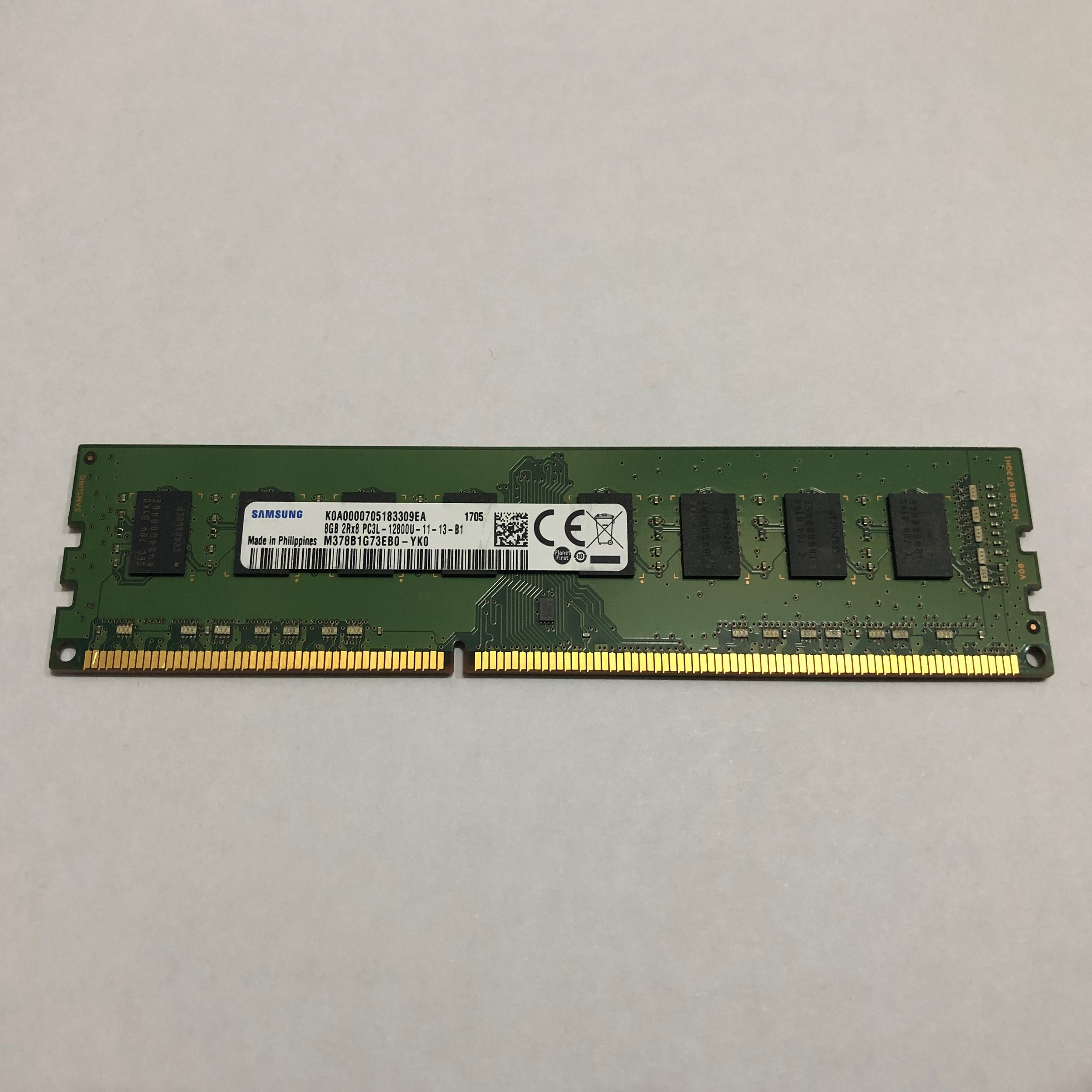 رم دسکتاپ DDR3L تک کاناله 1600 مگاهرتز CL11 سامسونگ مدل DIMM ظرفیت 8 گیگابایت