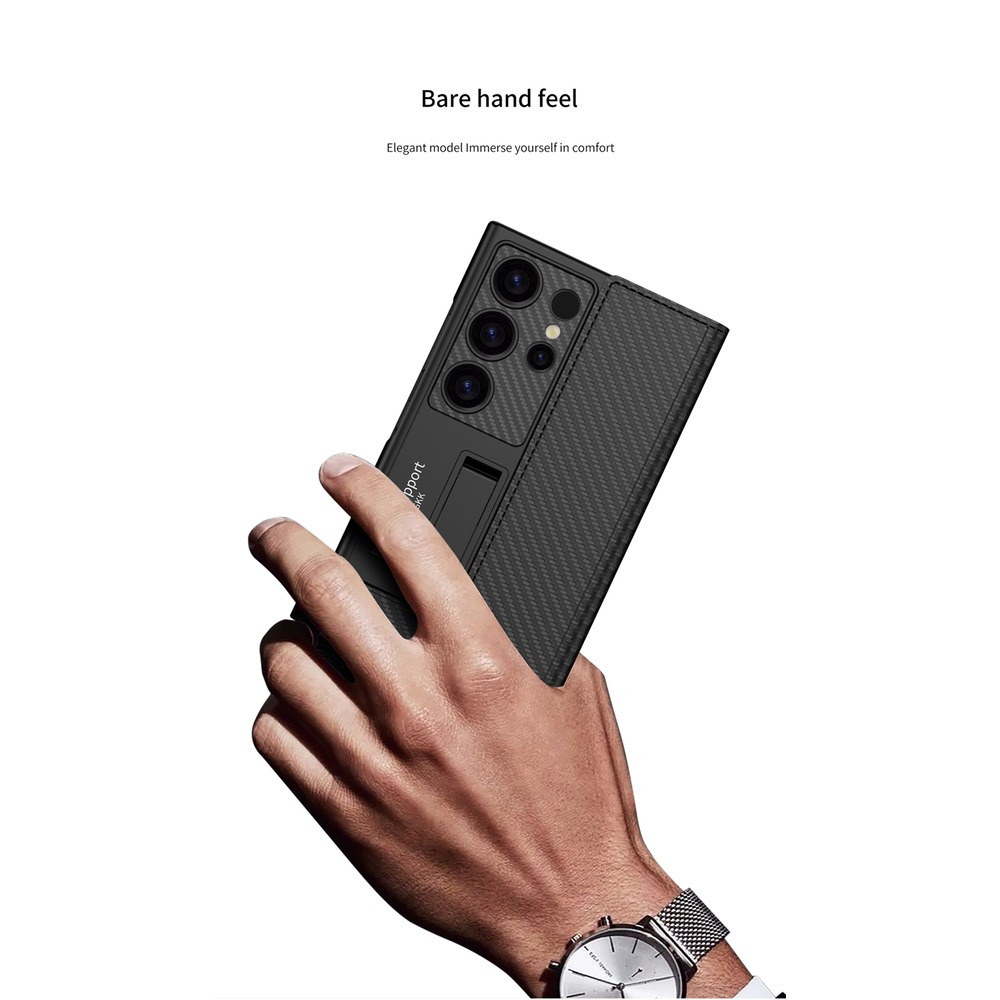 کیف کلاسوری مدل CarbonFold مناسب برای گوشی موبایل سامسونگ Galaxy S24 Ultra