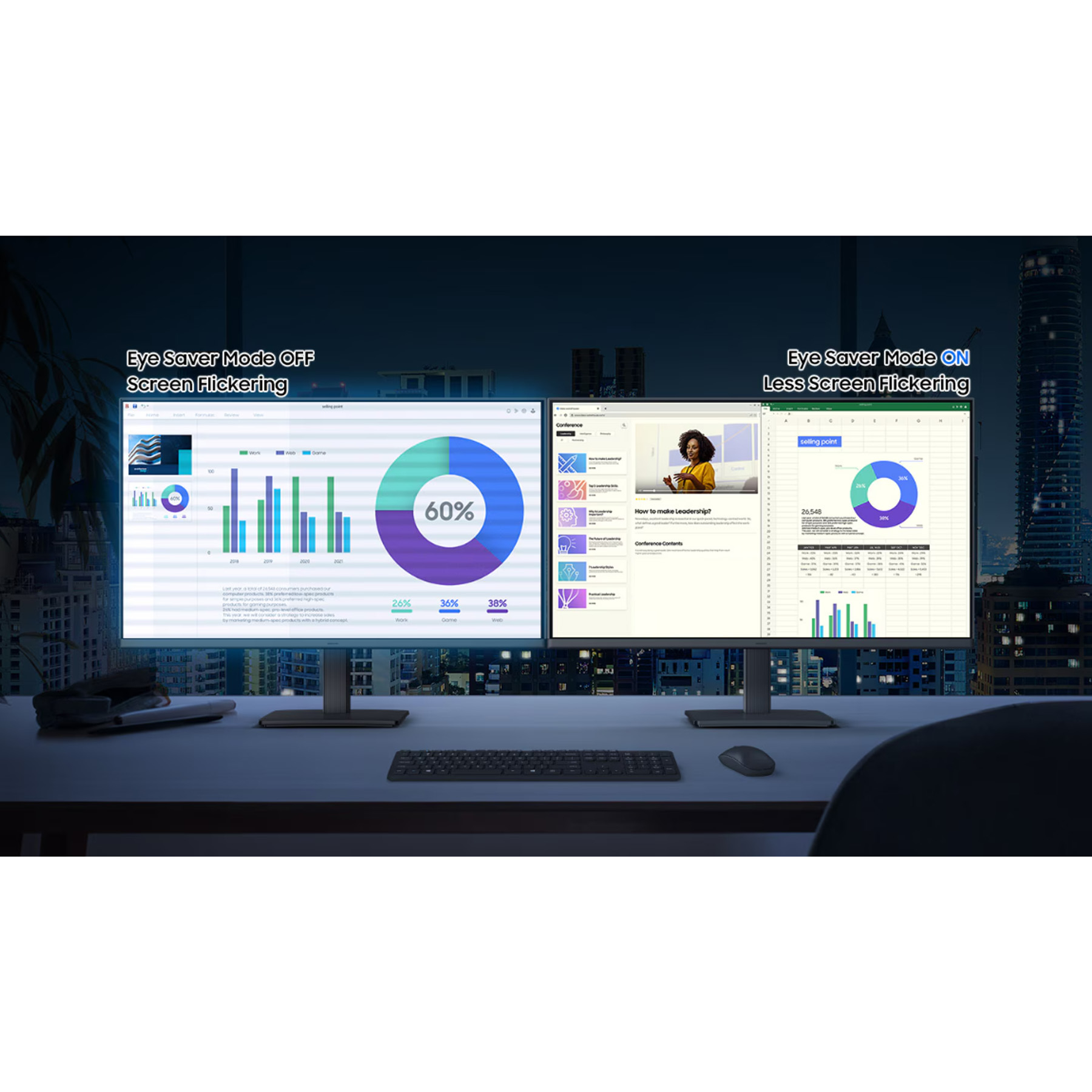 مانیتور 24 اینچ سامسونگ مدل Essential Monitor S3 S30GD LS24D300GAMXUE