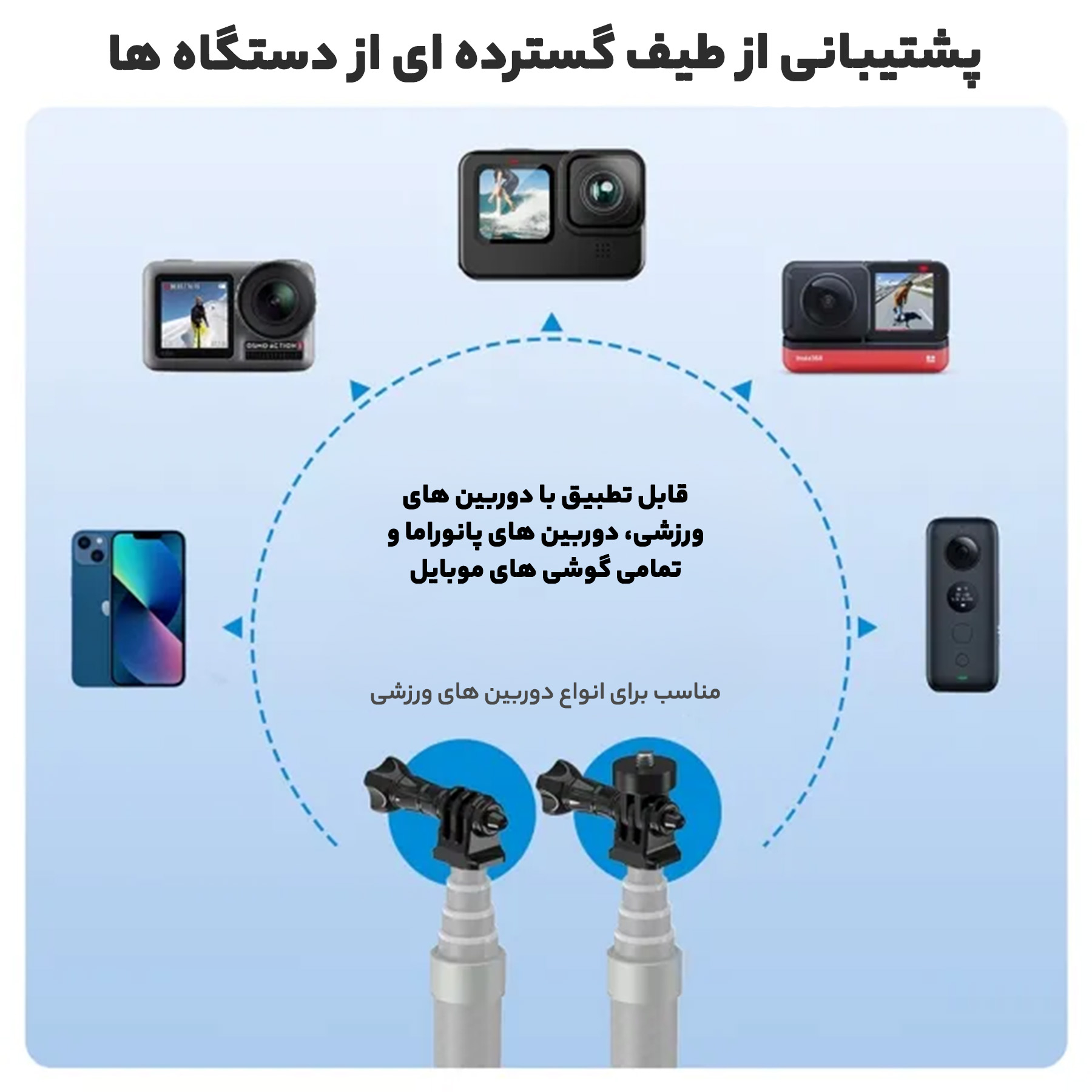 نگهدارنده گوشی موبایل تلسین مدل GP-MNP-300-3