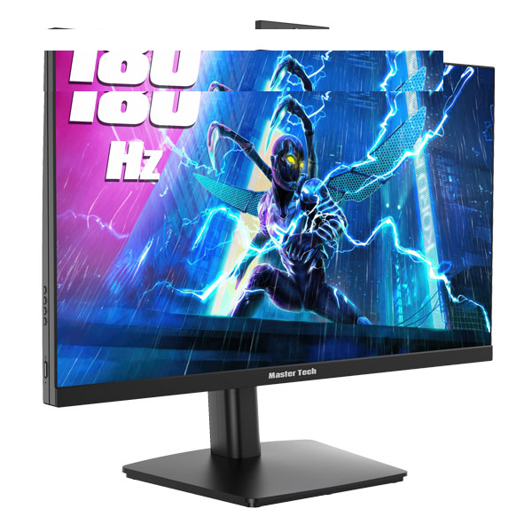 مانیتور گیمینگ 27 اینچ مسترتک مدل  PA279QTC، رزولوشن QHD، پنل IPS، نرخ بروزرسانی 180 هرتز، با نسبت تصویر 16:9، دارای اسپیکر داخلی، دارای پورت HDMI و DisplayPort و USB و خروجی هدفون