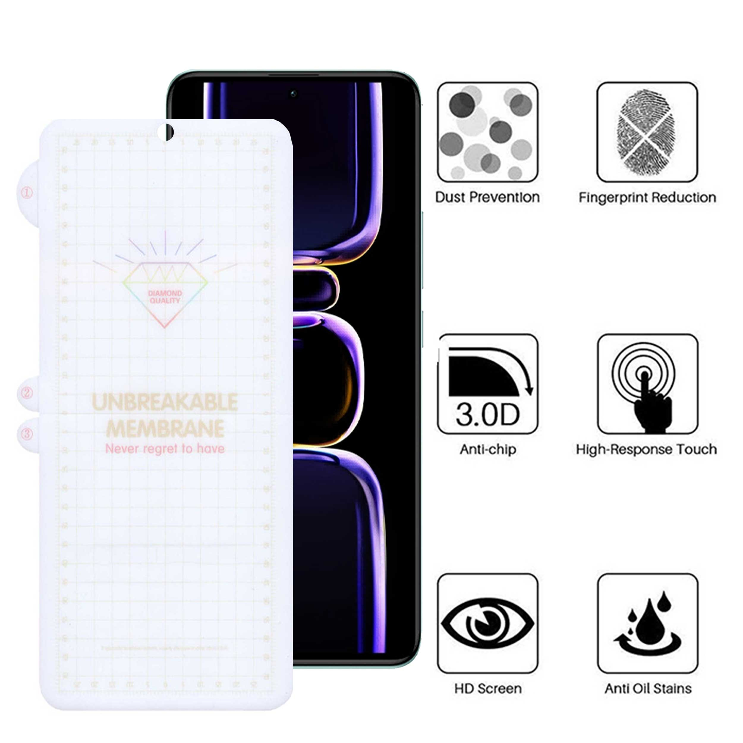محافظ صفحه نمایش بوف مدل Hydrogel-G مناسب برای گوشی موبایل شیائومی Redmi K60 / K60 Pro / K60E