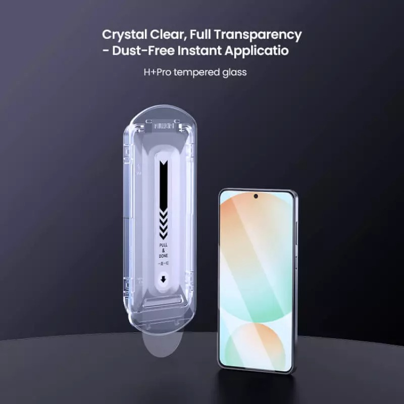 محافظ صفحه نمایش نیلکین مدل H Plus Pro مناسب برای گوشی موبایل سامسونگ Galaxy S25 Edge به همراه کیت نصب