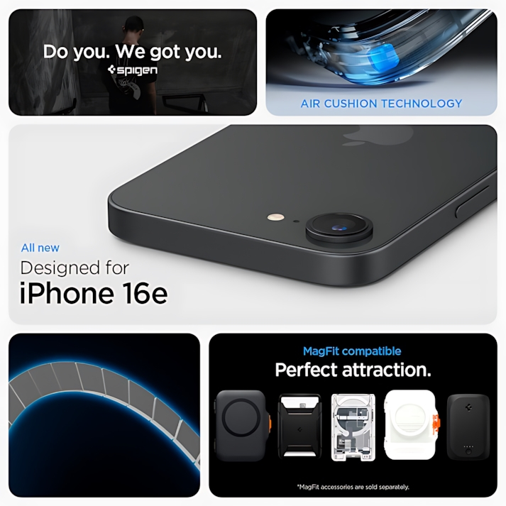 کاور اسپیگن مدل Ultra Hybrid (MagFit) مناسب برای گوشی موبایل اپل iPhone 16e