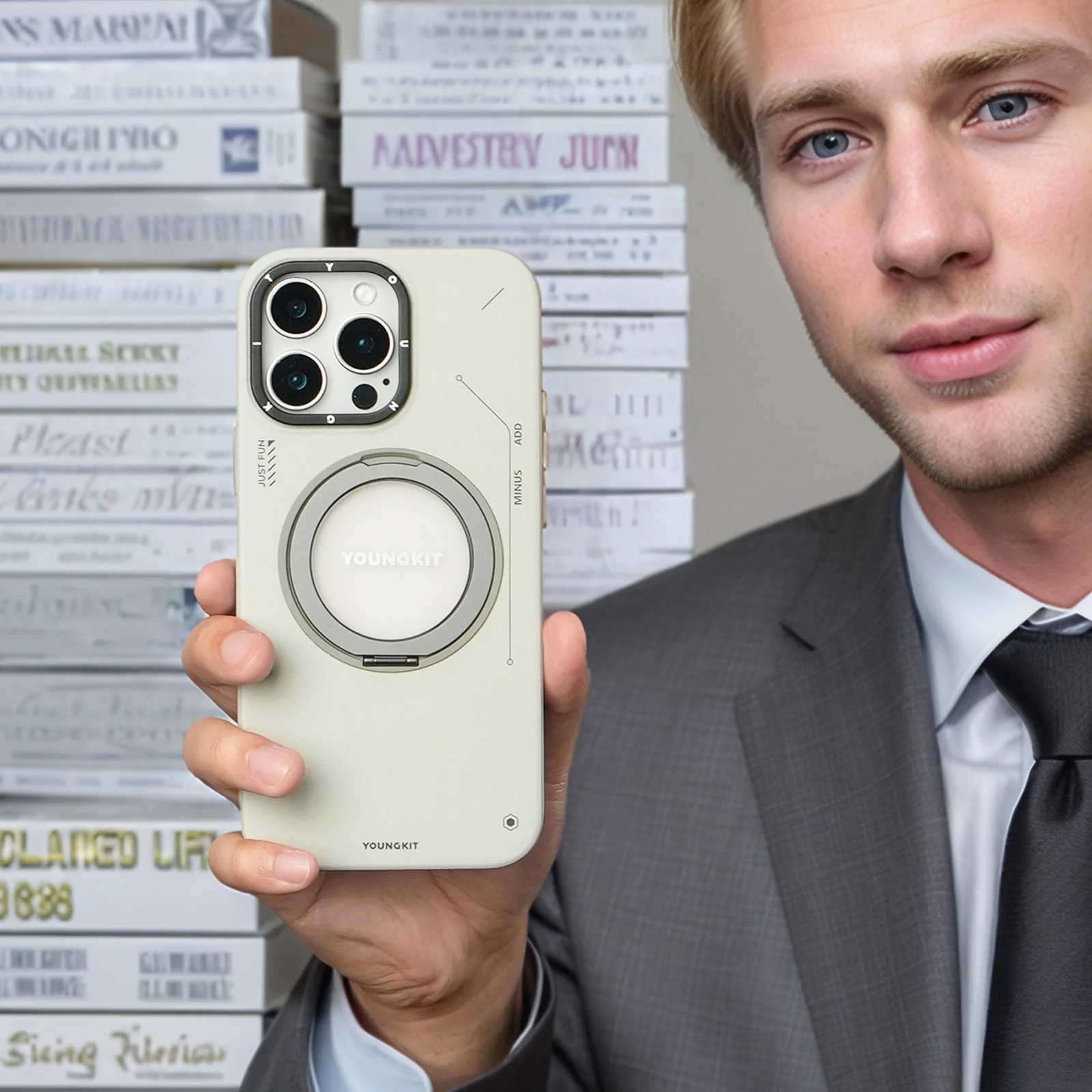 کاور یانگ کیت مدل Leather 360° مناسب برای گوشی موبایل اپل iphone 16promax