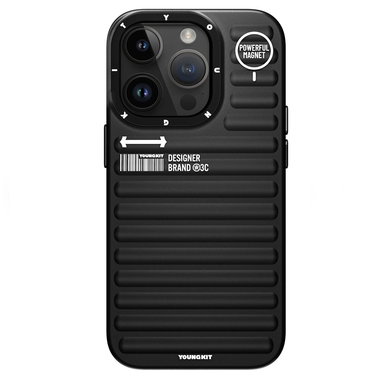 کاور یانگ کیت مدل پافر رنگ تیتانیوم مناسب برای گوشی موبایل اپل iphone 15promax