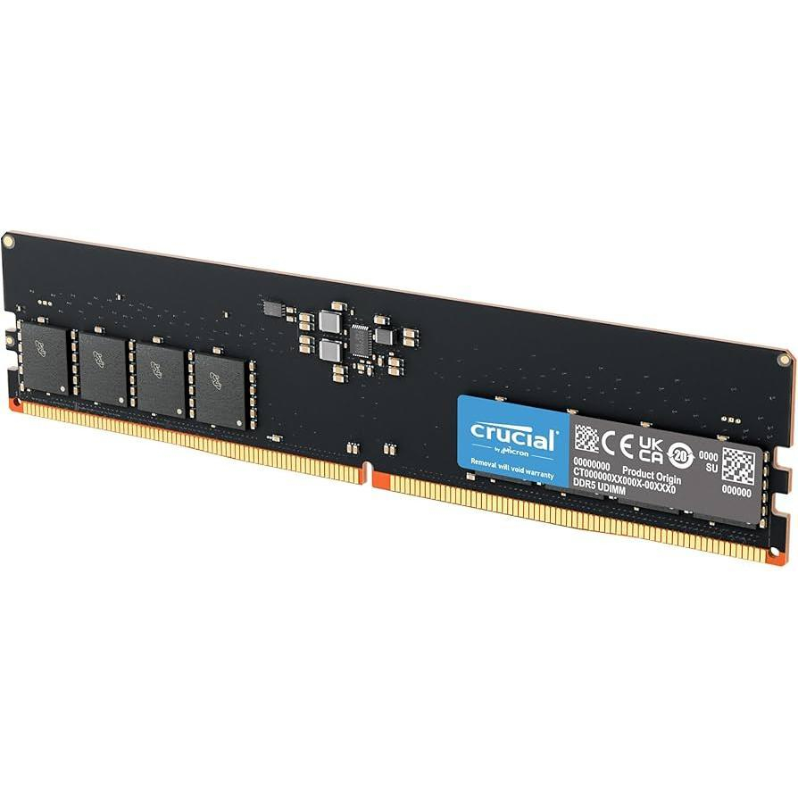رم دسکتاپ DDR5 تک کاناله 4800 مگاهرتز CL40 کروشیال مدل CT16 ظرفیت 16 گیگابایت