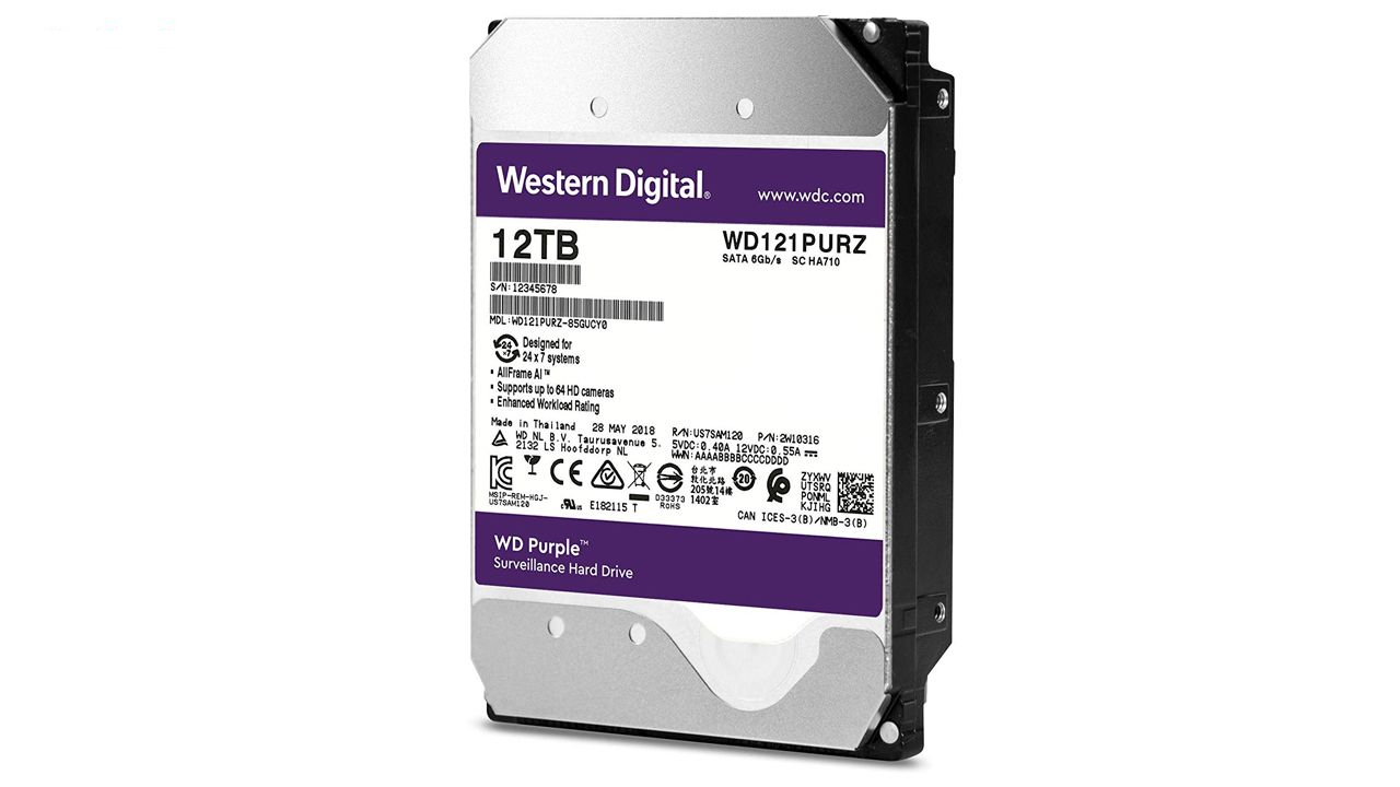 هارددیسک اینترنال وسترن دیجیتال مدل Purple WD121PURZ ظرفیت 12 ترابایت