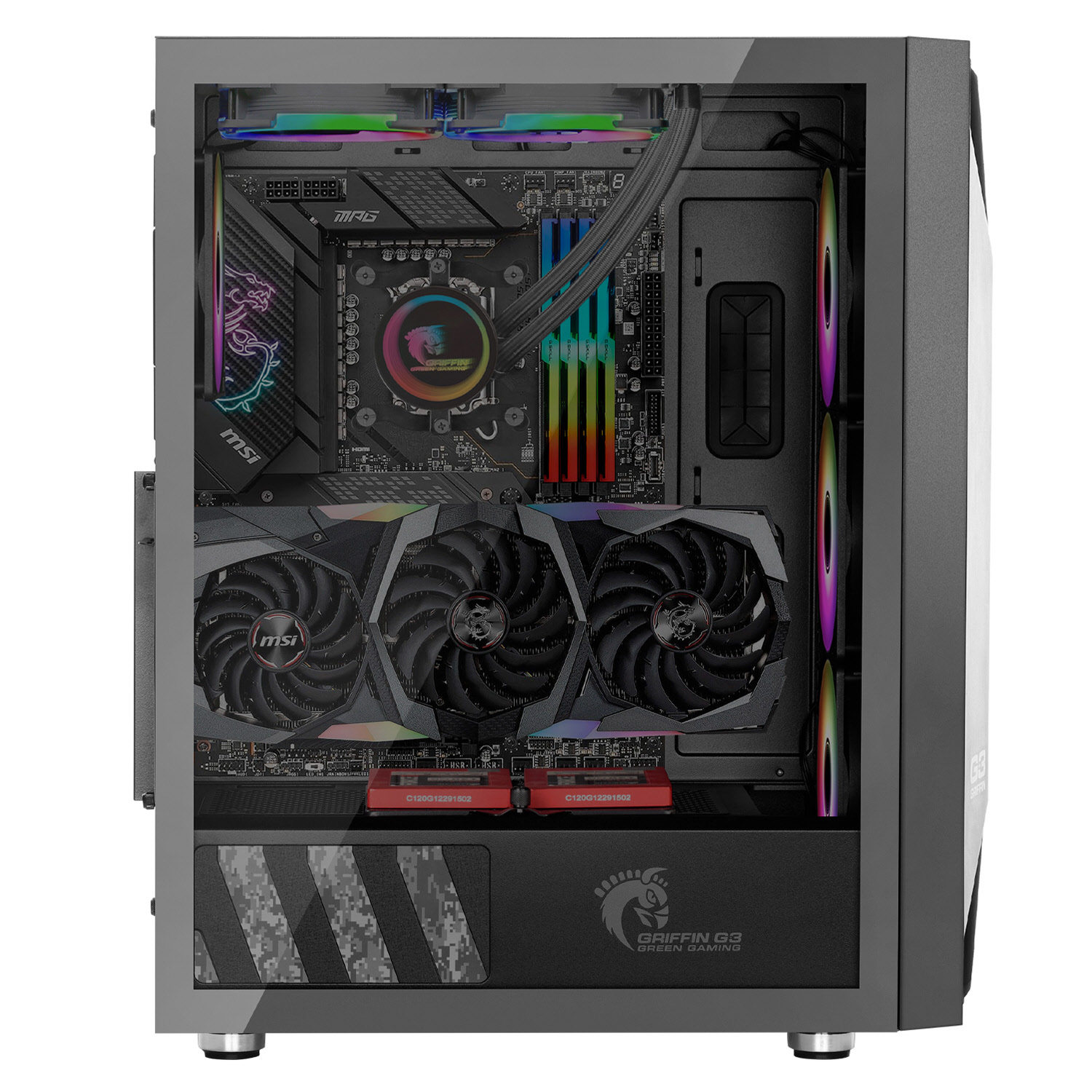 کیس کامپیوتر گرین مدل GRIFFIN G3 Plus