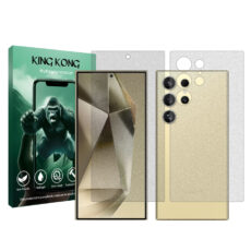 محافظ صفحه نمایش مات کینگ کونگ مدل Tough مناسب برای گوشی موبایل سامسونگ Galaxy S24 Ultra به همراه محافظ پشت گوشی