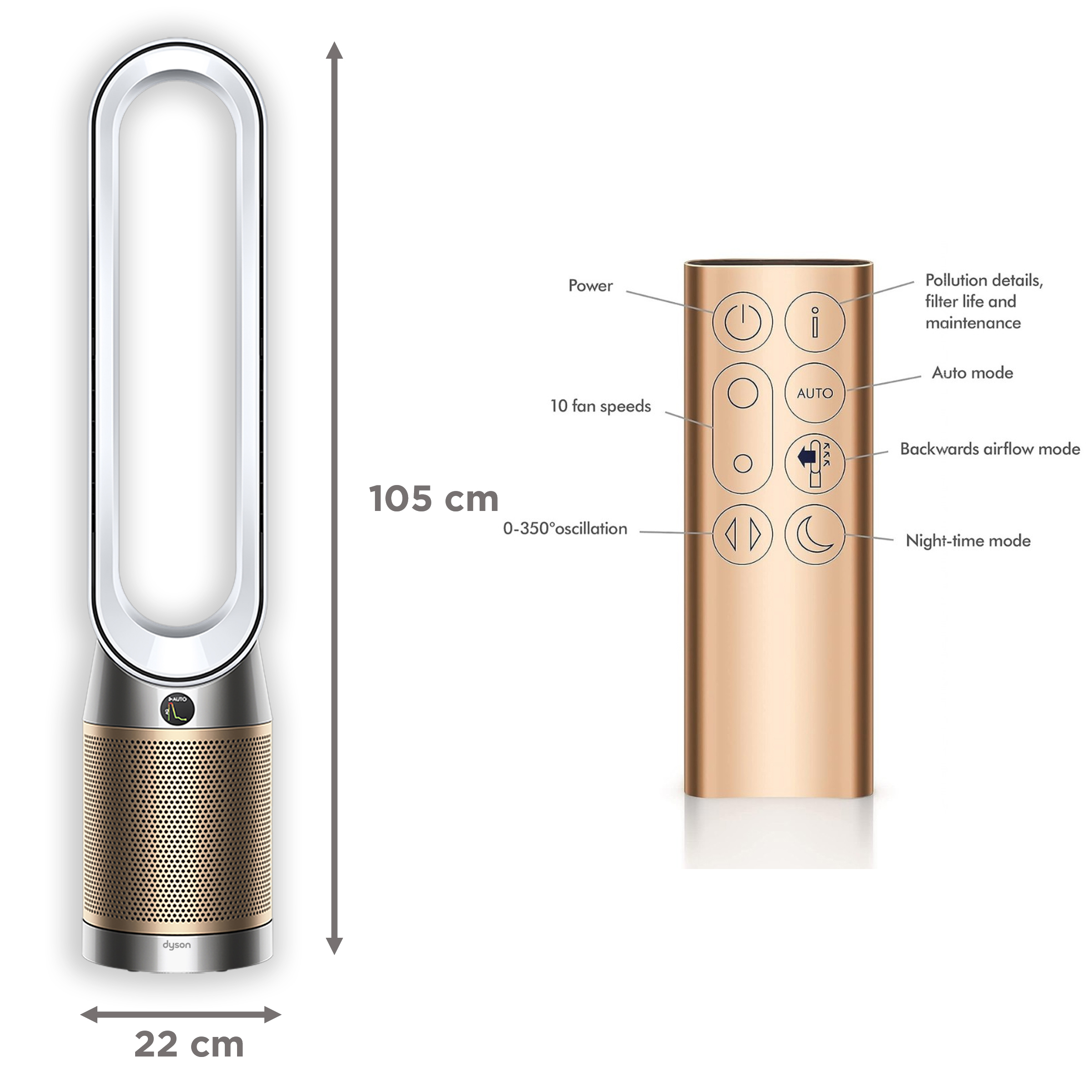 دستگاه تصفیه کننده هوا دایسون مدل Cool Formaldehyde TP09