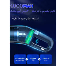 جارو شارژی دستی مدل  2IN1 LT-113CG-3