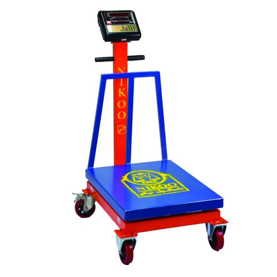 باسکول دیجیتال نیکو مدل 350 کیلوگرمی چرخ دار صنعتی