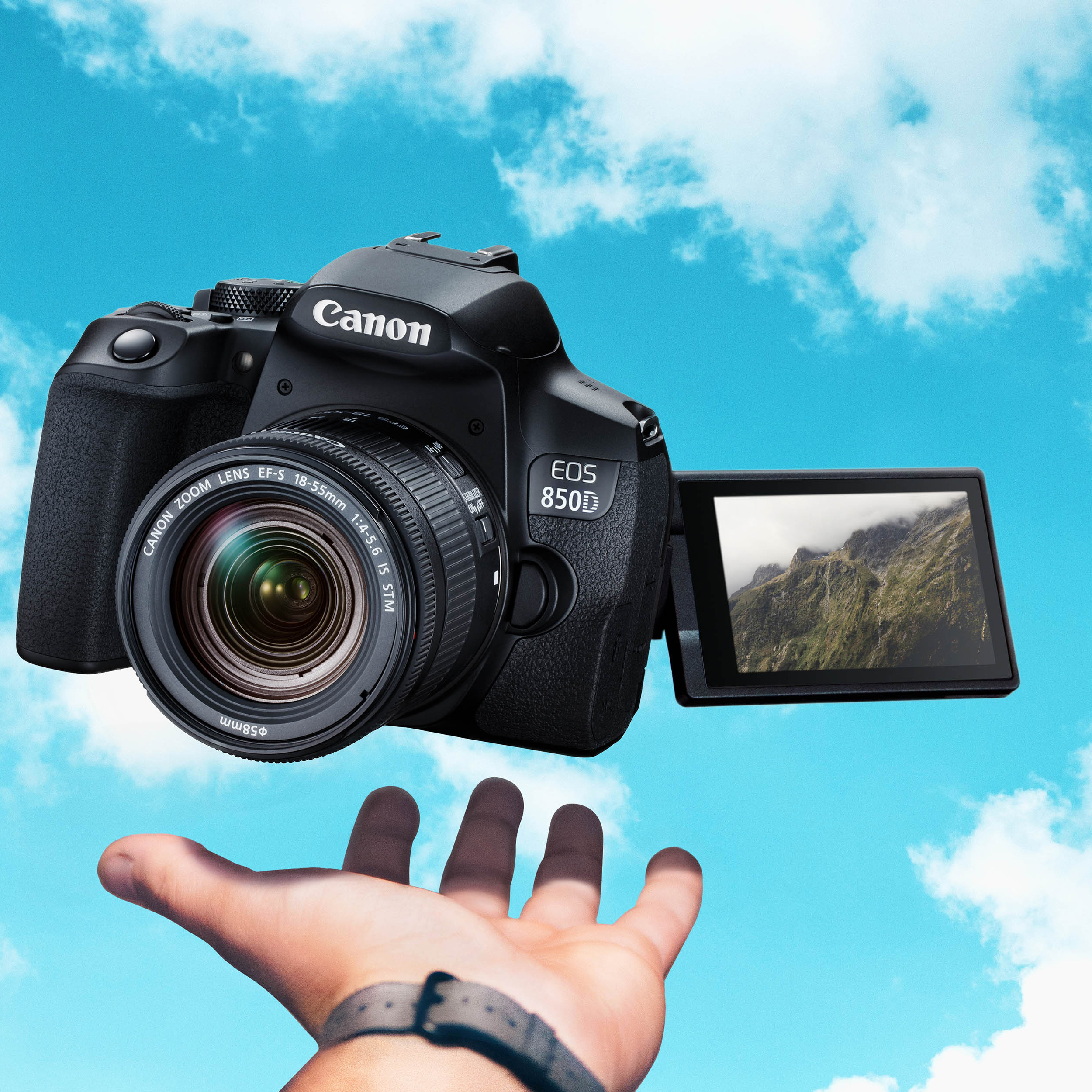 دوربین دیجیتال کانن مدل EOS 850D به همراه لنز 55-18 میلی متر IS STM