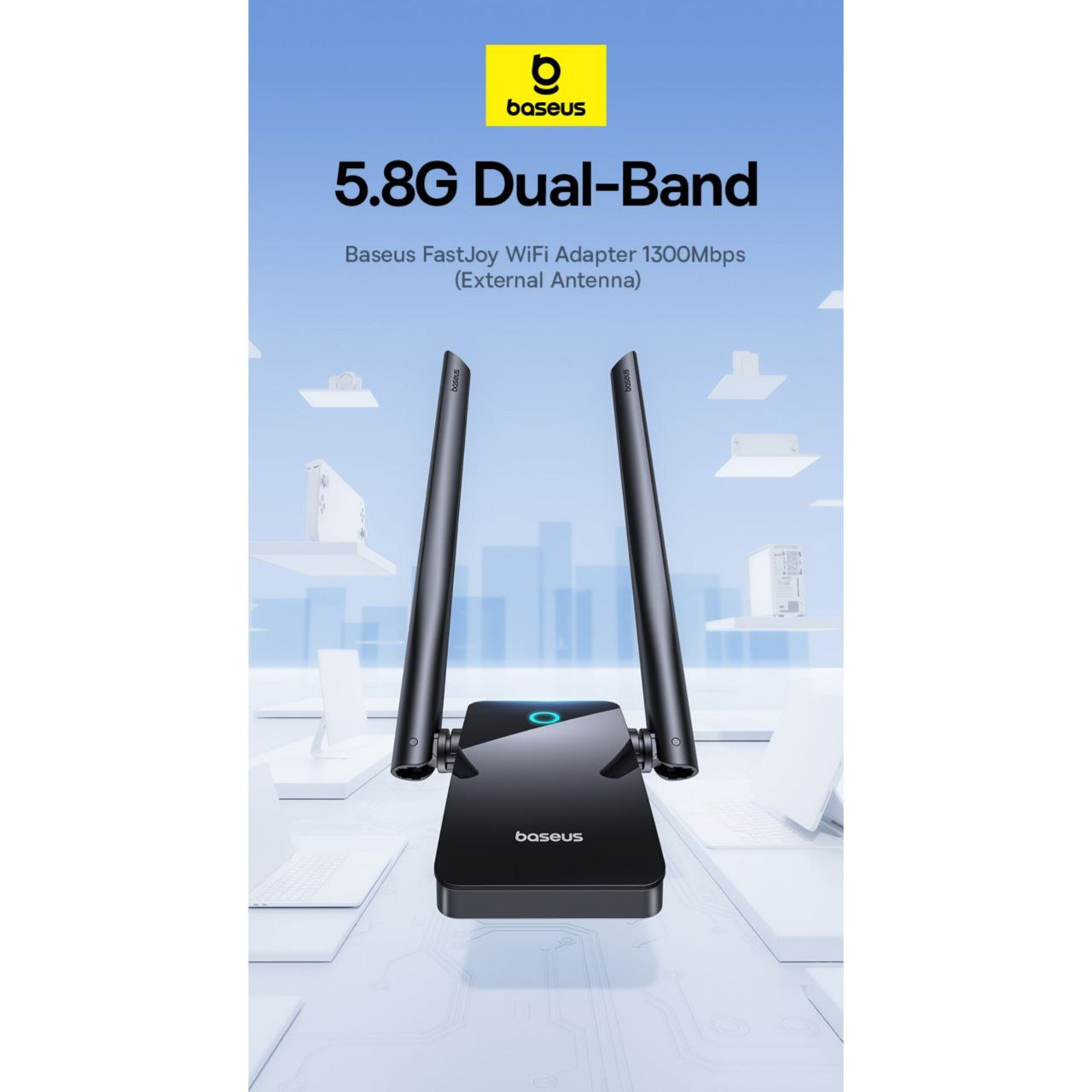 کارت شبکه بی سیم USB بیسوس مدل FastJoy Series BS-OH063