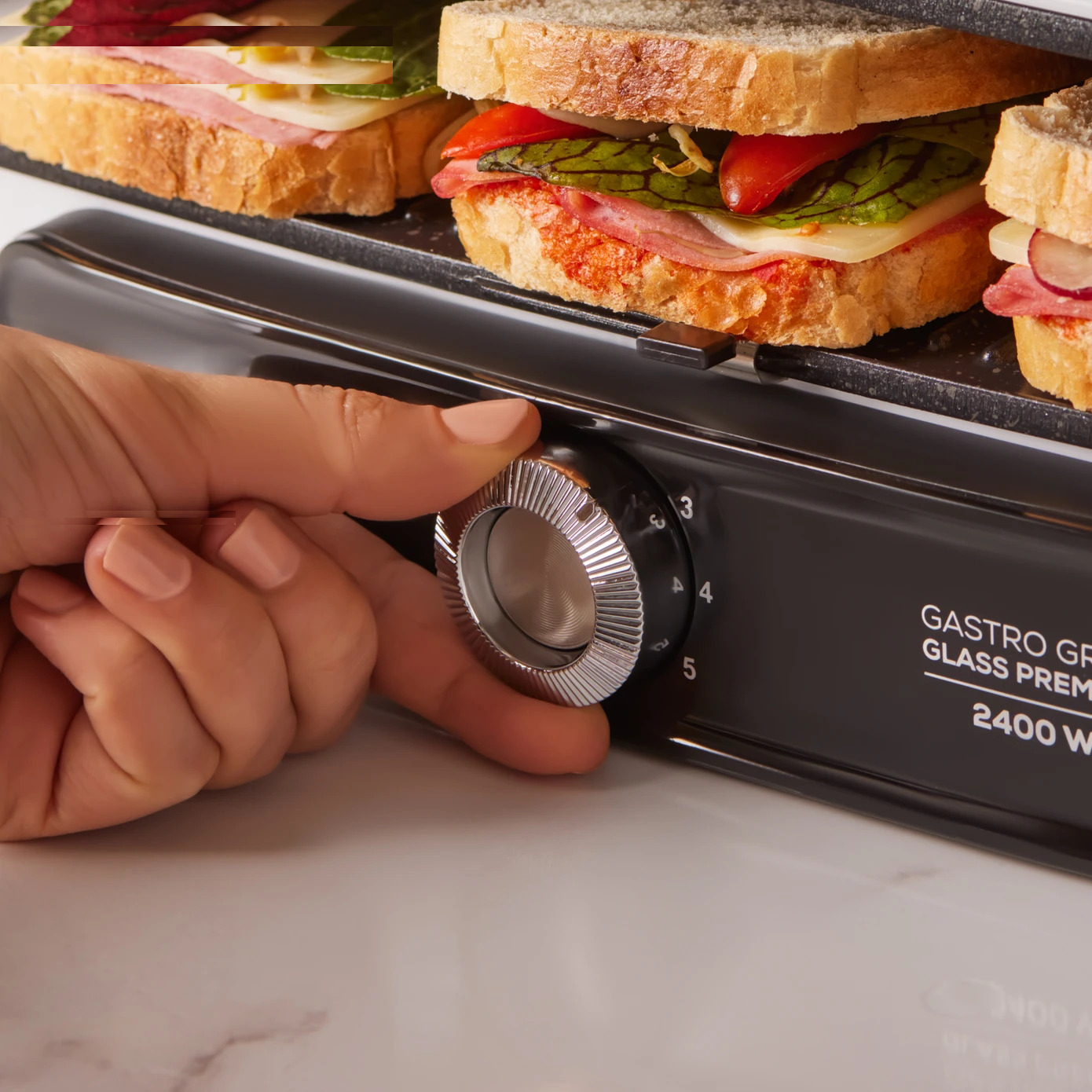 ساندویچ ساز کاراجا مدل Gastro Grill Glass Premium