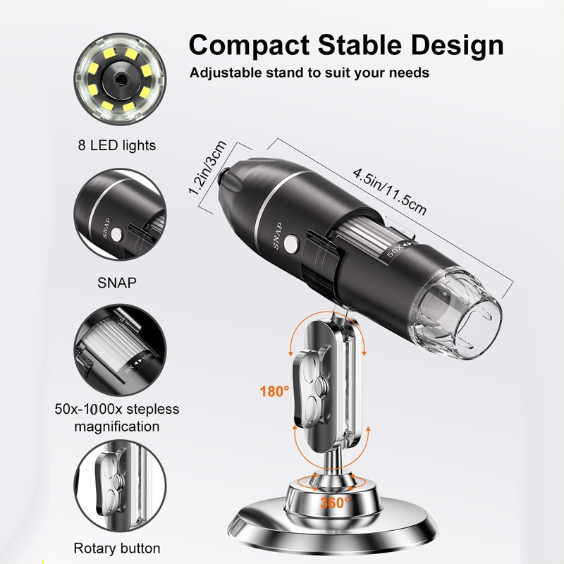 میکروسکوپ دیجیتال مدل X4 1000x