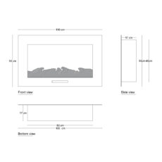 شومینه دیواری برقی شومینه بیستون مدل C.Z_100_T_L4.bs
