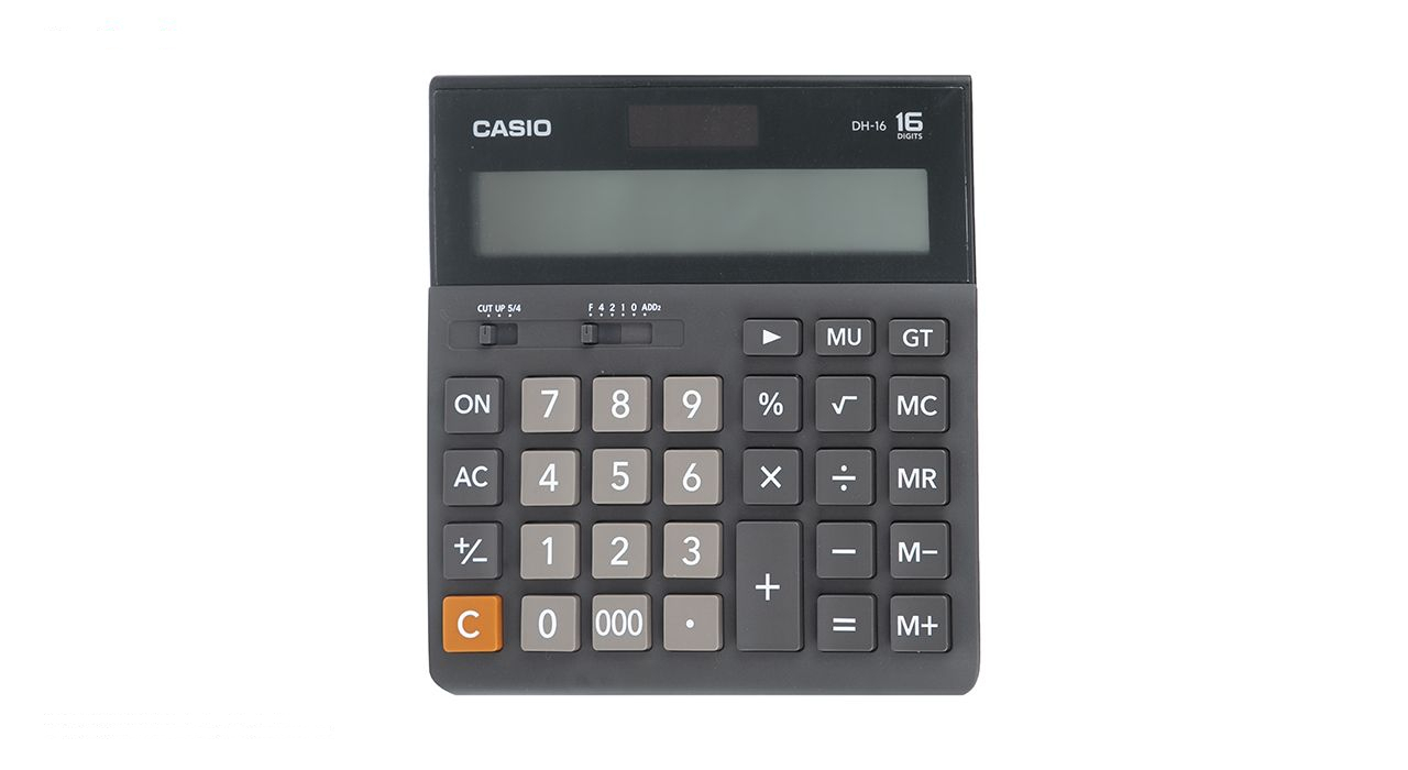 ماشین حساب کاسیو مدل DH-16-BK