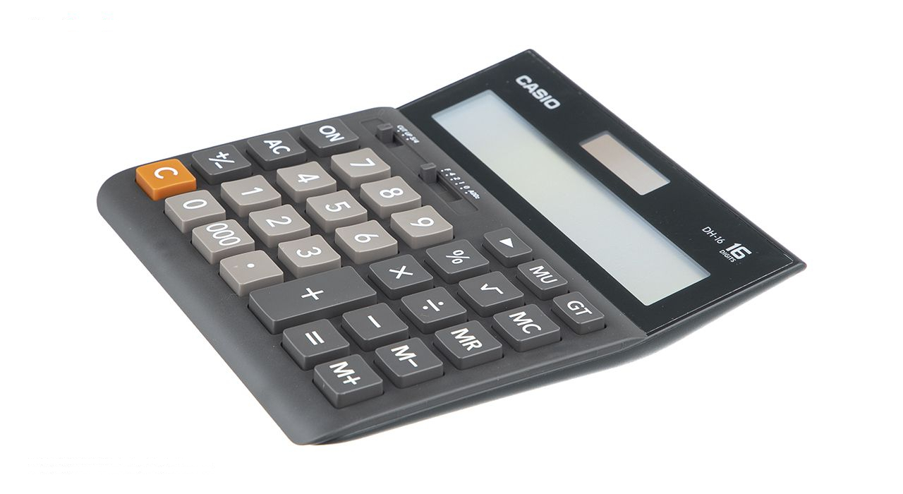 ماشین حساب کاسیو مدل DH-16-BK