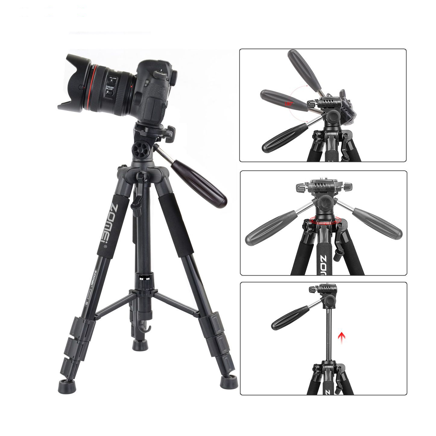 سه پایه دوربین زومی مدل Q111