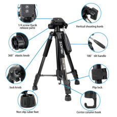 سه پایه دوربین زومی مدل Q222