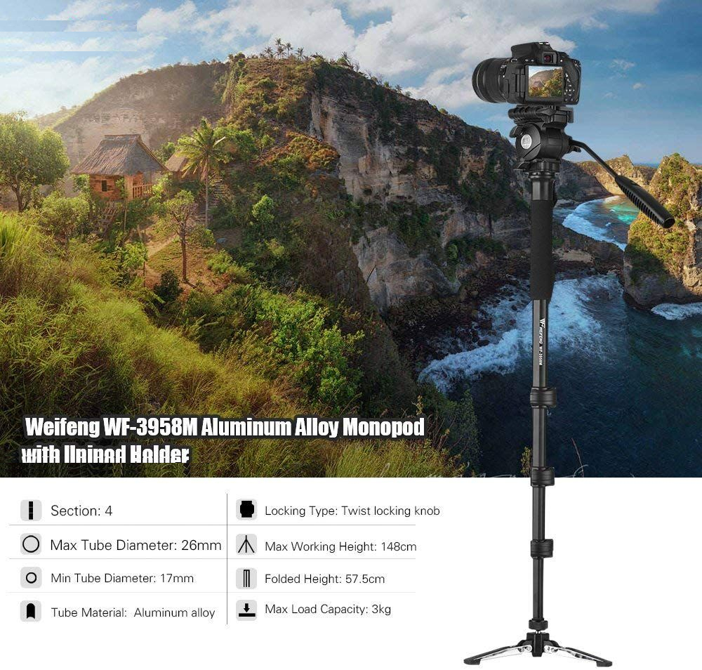 سه پایه دوربین ویفنگ مدل WF-3958M