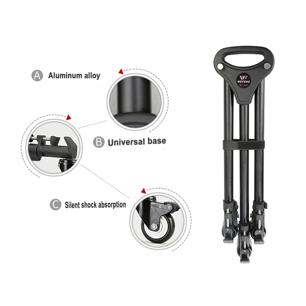 پایه چرخ دار سه پایه دوربین ویفنگ مدل WT-800