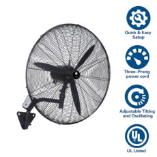 پنکه صنعتی دیواری هانا مدل 26HP01