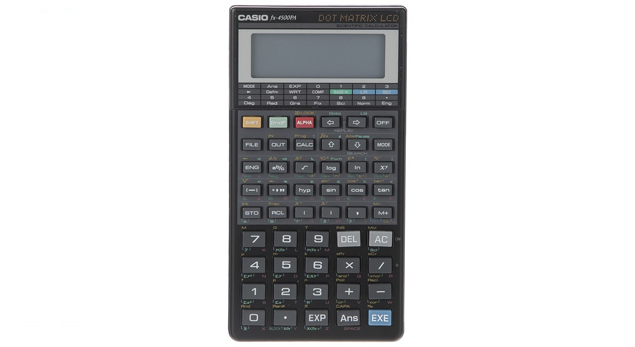 ماشین حساب کاسیو مدل Fx-4500PA به همراه راهنمای فارسی