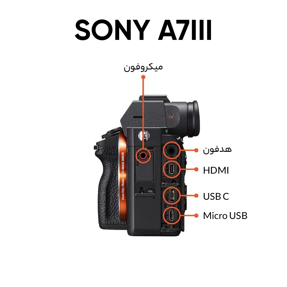 دوربین دیجیتال بدون آینه سونی مدل A7III بدون لنز
