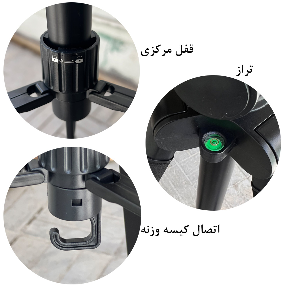 سه پایه دوربین زومی مدل Q222T Portable