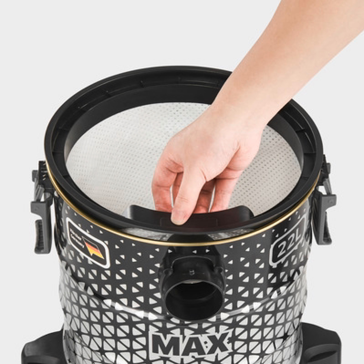 جاروبرقی سطلی 2200 وات کرشر مدل DVAC 2200