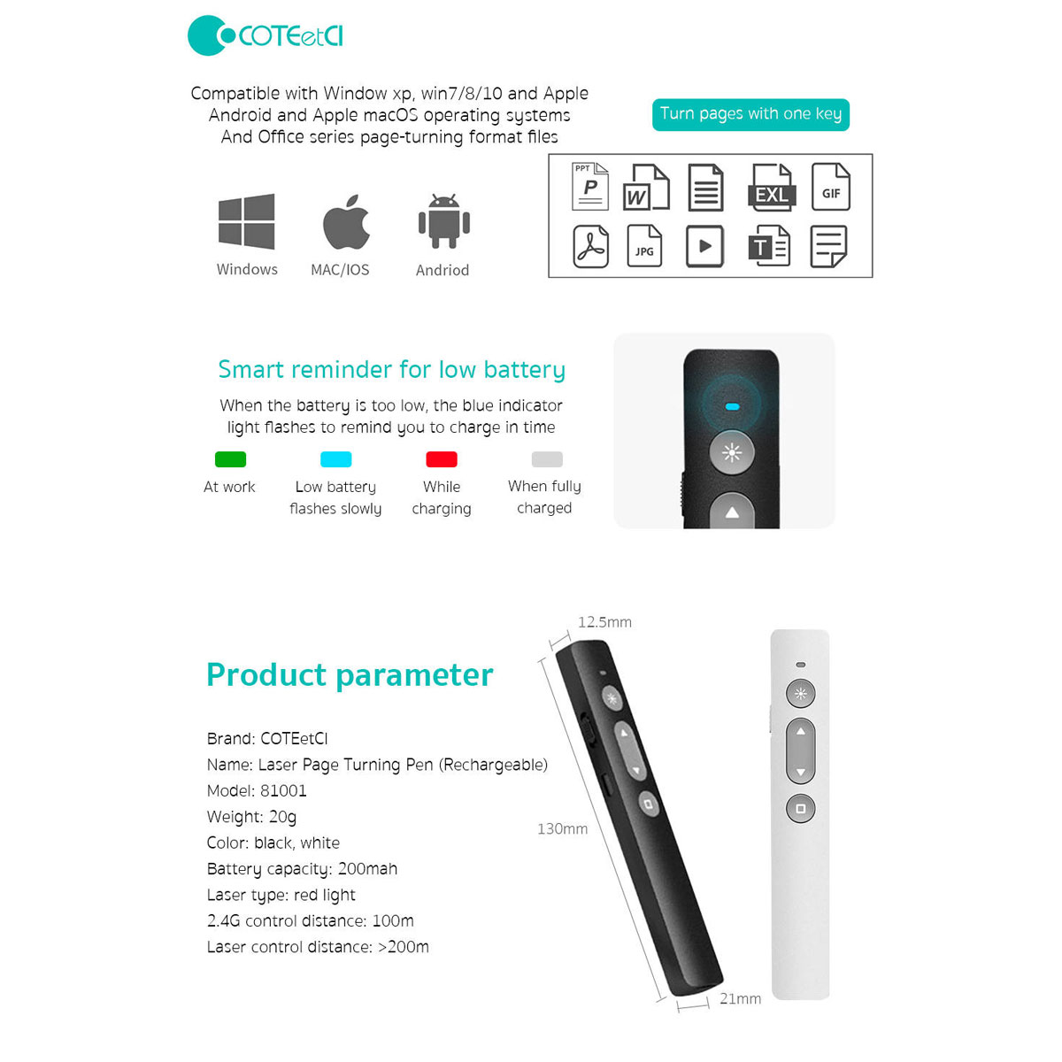 پرزنتر بی سیم کوتتسی مدل 81001