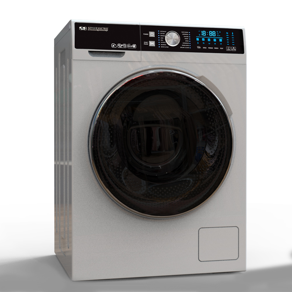 ماشین لباسشویی سپهر الکتریک مدل SE1284W ظرفیت 8 کیلوگرم