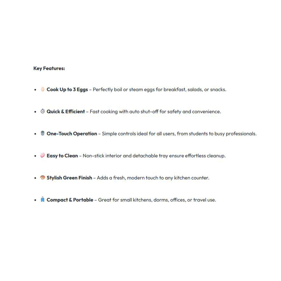 تخممرغ پز 3 عددی گرین لاین مدل GNTRIOEGGGN