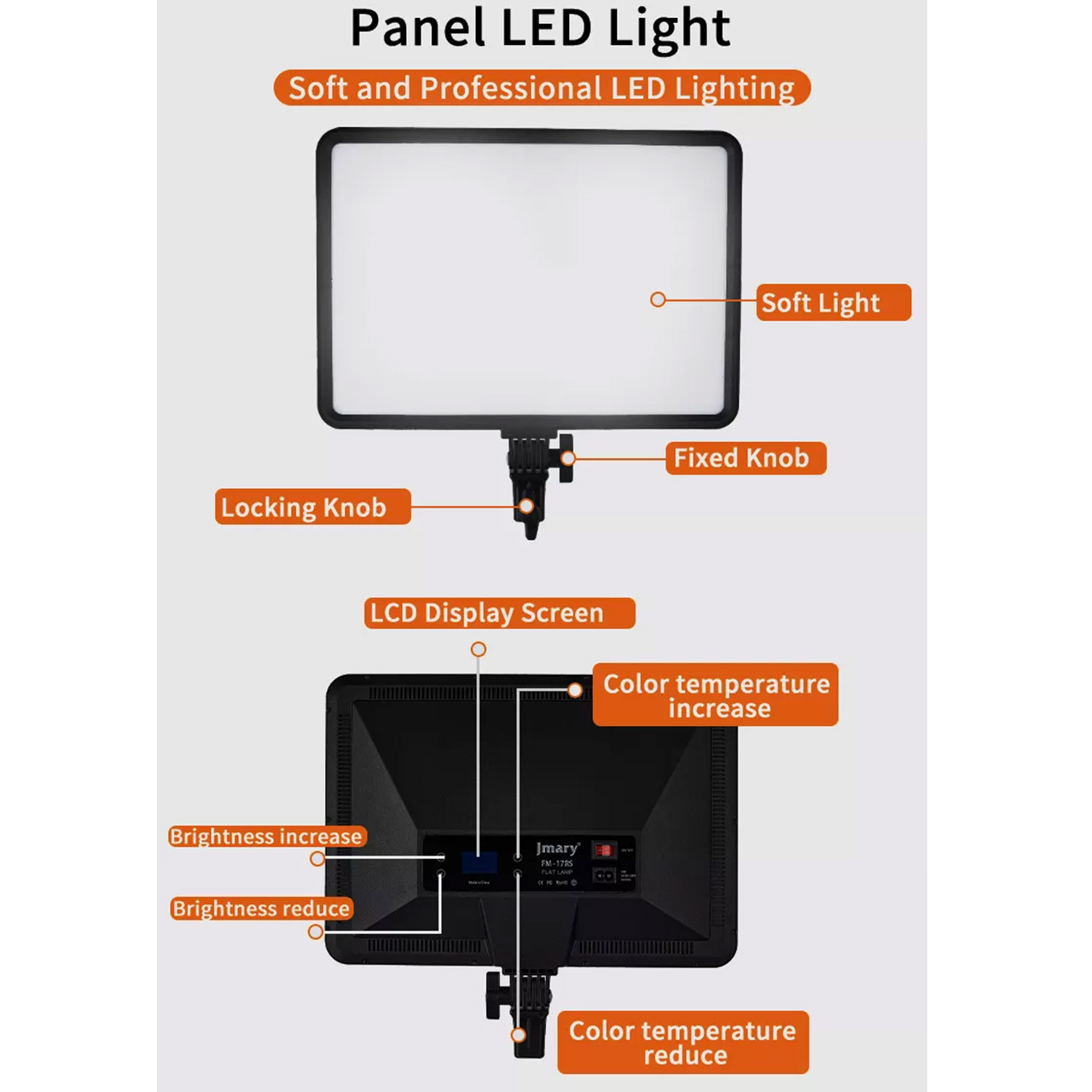 نور ثابت ال ای دی جی ماری مدل FM-17RS