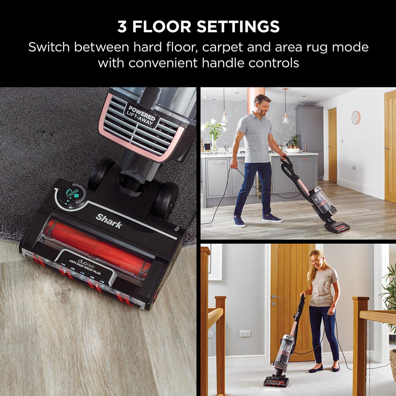 جاروبرقی مخزن‌دار 750 وات شارک مدل NZ860UKT