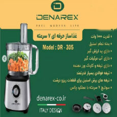 غذاساز چندکاره 1000 وات دنارکس مدل DR-305